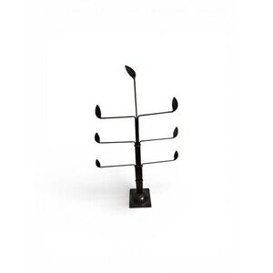 Heavy Duty / Antique Metal Jewelry Tree Organizer - Blackish Brown